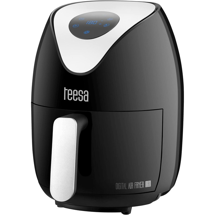Цифрова аерофритюрниця TEESA 1.8 л, без олії, чорна