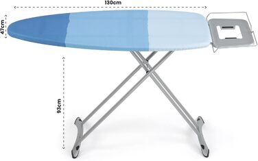 Складана прасувальна дошка XXL для парових станцій, регульована, 130x47 см, виготовлена в ЄС