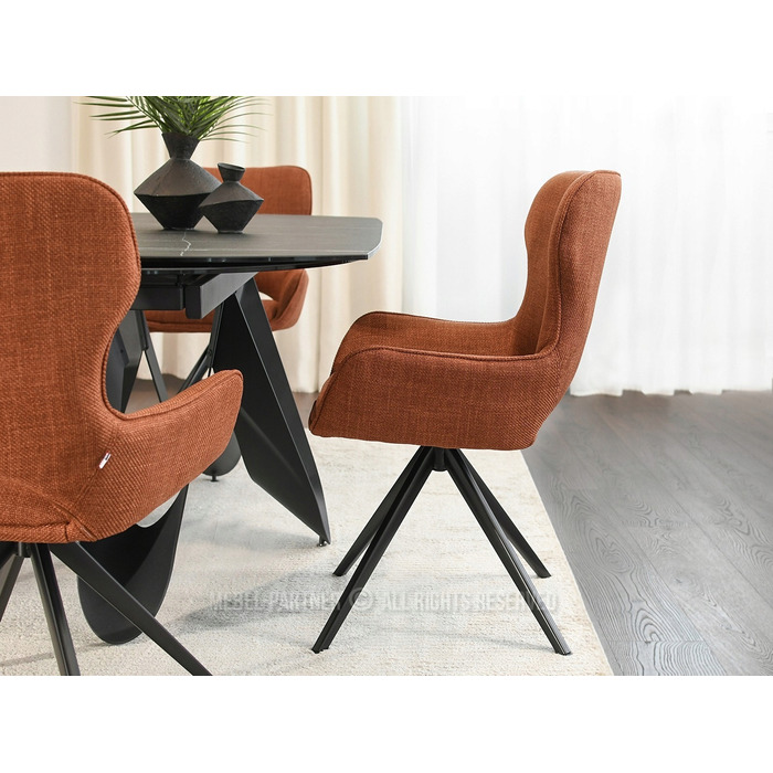 Стілець Mebel-Partner, тканина, помаранчевий, 1 шт.