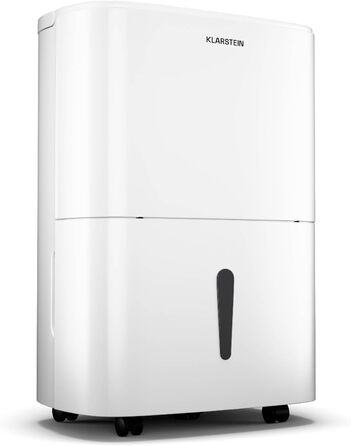Електричний осушувач повітря Klarstein DryFy 20L - 20 л/добу, 20 л, 400 Вт, білий, з функцією сушіння білизни