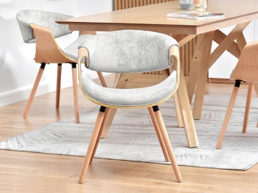 Стілець Mebel-Partner, тканина, сірий, 1 шт.