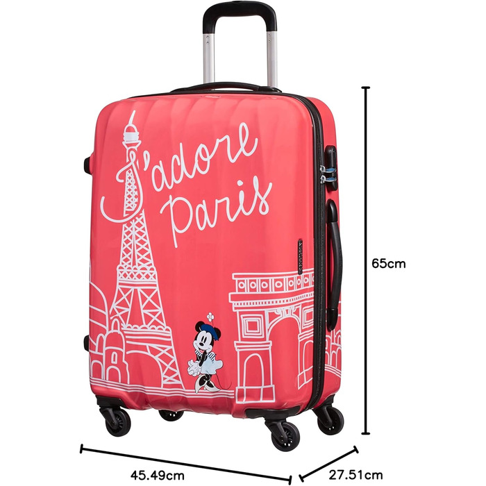 Дитяча валіза American Tourister Disney Legends Spinner S, 65 см, 36 л, багатоколірна (Minnie Paris)