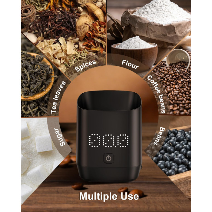 Ваги для кави цифровi Kaffee Waage для еспресо та пуровер, з таймером, аксесуар для бариста, мінімалістичний дизайн (чорні)