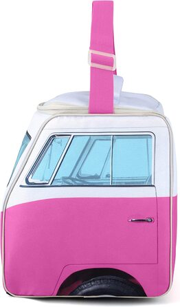 Термосумка-холодильник Volkswagen T1 Bulli Bus, ізольована, для пікніка та кемпінгу, рожева