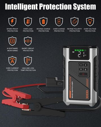 Портативний зарядний пристрій для автомобільної батареї, 168000 mAh, PD-JA2
