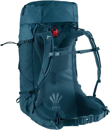 Туристичний рюкзак VAUDE Brenta 44+6 л, водовідштовхувальний, синій, з дощовиком, унісекс, зручна організація відділень