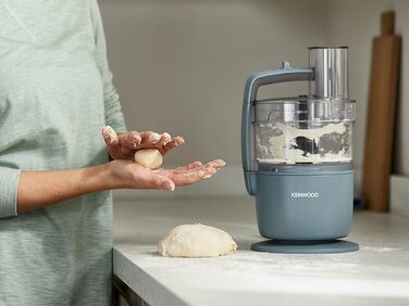 Кухонний комбайн Kenwood MultiPro Go FDP22.130GY, 650 Вт, 1.3 л, Компактний, Багатофункціональний, Синій/Сірий