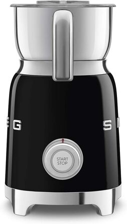 Smeg MFF01CREU Молокозбивач індукційний, 6 програм, 600 мл, чорний