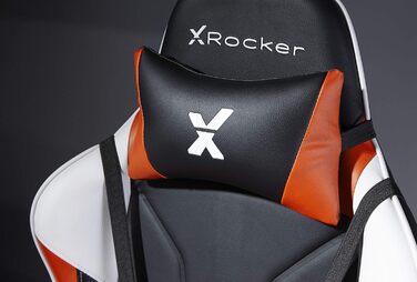 Ігрове крісло X Rocker Agility eSports, ергономічне, офісне, помаранчево-чорне