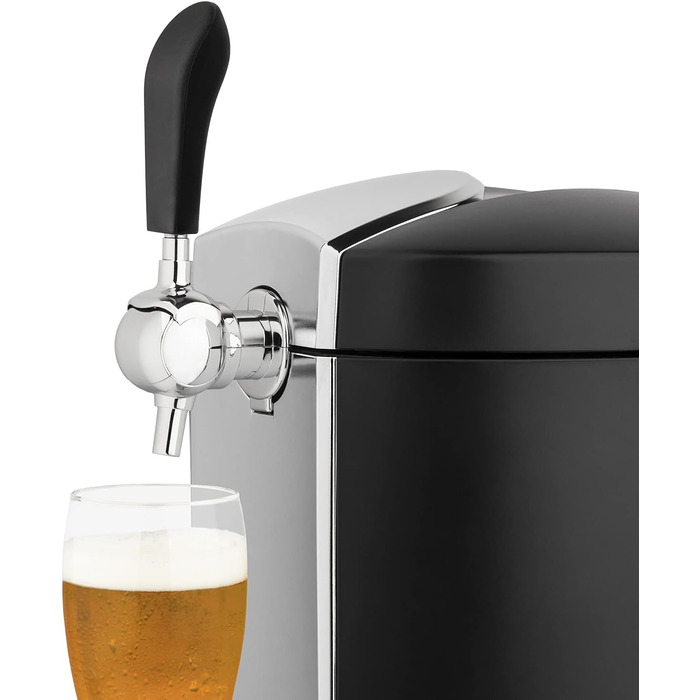 H.Koenig Bierzapfanlage BW1778: Система для пива з нержавіючої сталі, інтегрована охолодження 4°C, сумісна з 5л кегами, професійне використання