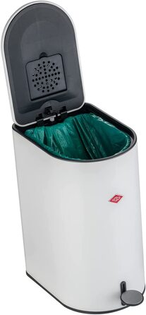 Смітник Wesco Step Boy, 9 л, чорний матовий, металевий, з педаллю