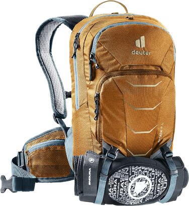 Дитячий рюкзак Deuter Attack 8 Jr з протектором, 8 л, кориця-блакитний, унісекс
