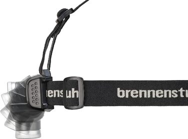 Світлодіодний налобний ліхтар Brennenstuhl LuxPremium з акумулятором, червоним світлом, IP44, 250 люмен, чорний, USB зарядка, CREE LED, до 30 годин роботи
