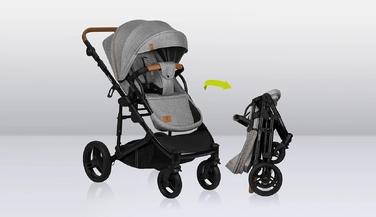 Дитячий візок 2в1 Lionelo LO-MARI TOUR 2IN1, колір Grey Stone