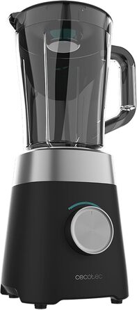 Стаціонарний блендер Cecotec Power Black Titanium 2500MAX Go - 2500 Вт, титанове покриття, 1.8 л, 5 швидкостей, пляшка