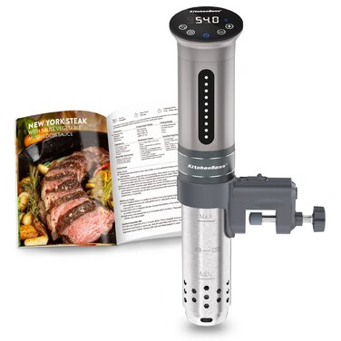 Су-від кухонний прилад KitchenBoss 1100W з LED дисплеєм, IPX7, 40-90°C