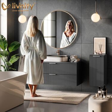 Шафа Livinity Bad Timavo біла з полицею, 60 x 67 см (Midischrank)