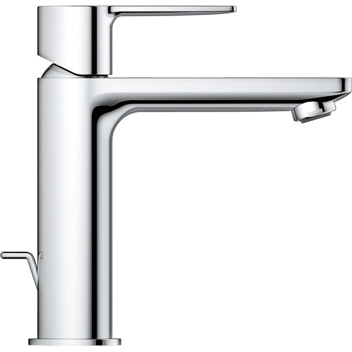 Змішувач для ванної кімнати Grohe Lineare, водозберігаючий, хром, з витяжним корком, 18 см, S-Size