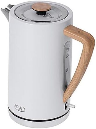 Електрочайник Adler AD 1347w, білий, 1.7 л, 2200 Вт