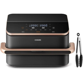 Фритюрниця Cosori Twinfry Chef Edition з двома кошиками, 10 л, Wi-Fi, з силіконовими щипцями