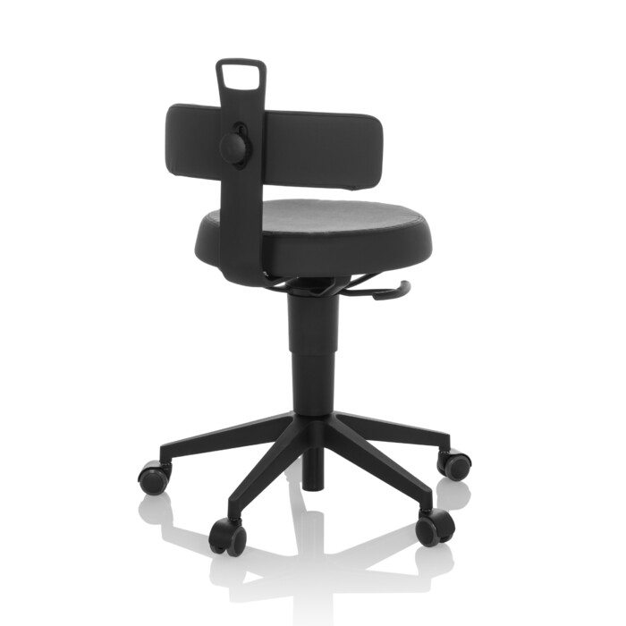 Робочий табурет / балансирне крісло TOP WORK FLEX PU black hjh OFFICE