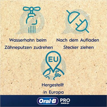 Електрична зубна щітка для дітей Oral-B Pro Junior, зелена