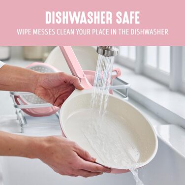 Набір сковорідок GreenLife Arte керамічний антипригарний 24 см + 27 см, індукція, без PFOA/PFAS, кремовий з крапками