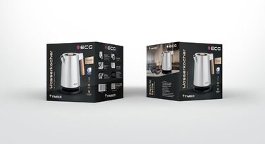 Тостер ECG RK 1767 Strix Timber, 2 слоти, 850 Вт, дерев'яний дизайн