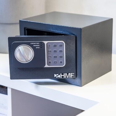 Міні-сейф HMF 46126-11 з кодовим замком, меблевий, антрацит, 23x17x17 см