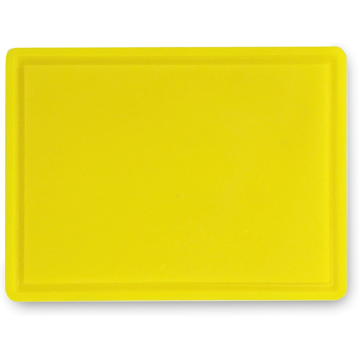 Пластикова обробна дошка Morleos для птиці, жовта, 60x40x2 см, з соковловлювачем, HACCP, підходить для посудомийної машини, стійка до деформацій, не псує ножі