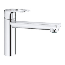Змішувач кухонний GROHE BauLoop 31367001 високий, поворотний на 360°, з металевим кріпленням, хромований