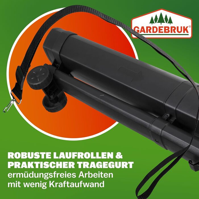 Електричний садовий повітродув-пилосос Gardebruk 3 в 1 з подрібнювачем листя, 3000W, 270 км/год, 45 л, ремінь на плече