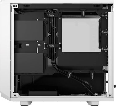 Корпус Fractal Design Meshify 2 Nano White TG Clear Tint, білий, скляна панель, компактний, для ігрових ПК