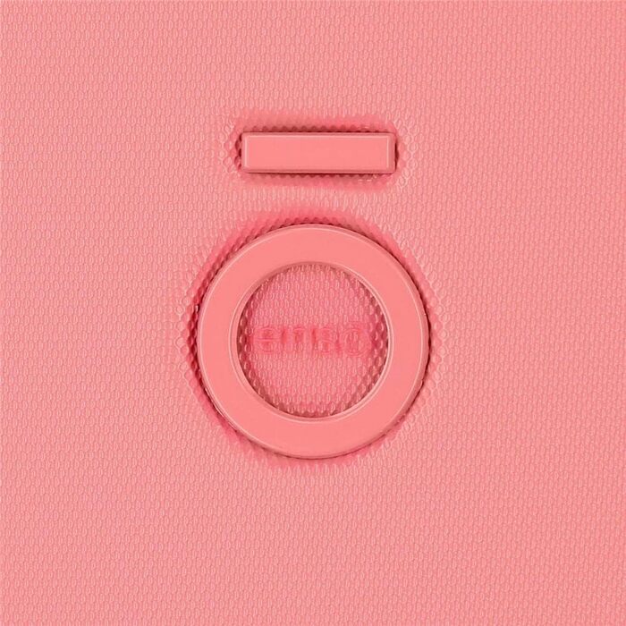 Дорожня валіза Enso Annie 40x55x20 см, жорсткий ABS, TSA-замок, 37 л, 2,74 кг, 4 подвійнi колеса, ручна поклажа, коралова, розширювана