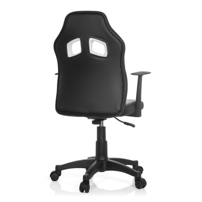 Дитячий письмовий стілець / дитячий стілець KID GAME AL чорний/білий hjh ОФІС
