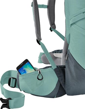 Жіночий туристичний рюкзак Deuter Aircontact Core 45+10 л нефрит-графіт