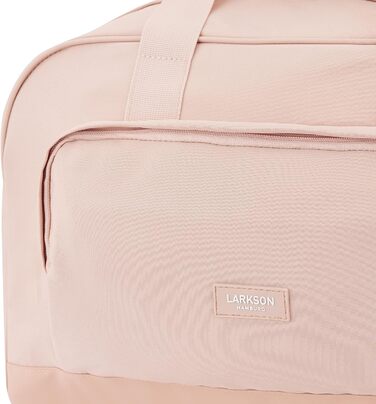 Larkson Weekender Finja Medium для жінок і чоловіків, рожева – стильна дорожня сумка ручна поклажа з відділенням для взуття, з переробленого PET, водовідштовхувальна