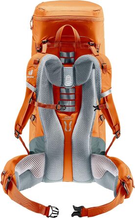 Рюкзак Deuter Aircontact Lite 40+10 л для трекінгу, каштаново-бірюзовий, легкий, одноколірний