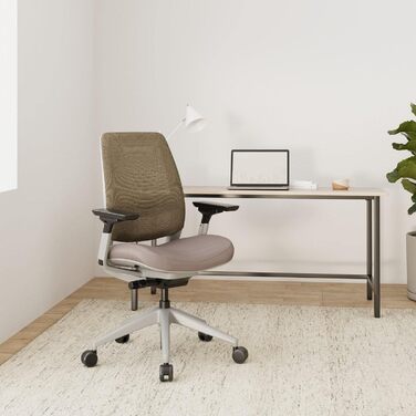 Офісний крісло Steelcase Series 2 з підтримкою спини LiveBack, 4D підлокітники, регульована підголовник, колір Трюфель, сучасний дизайн