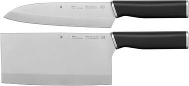 Набір ножів WMF Kineo з блоком, 6 предметів, Made in Germany, бамбуковий блок, Performance Cut, сталь Kineo, ножиці, набір ножів Asia 2 шт.