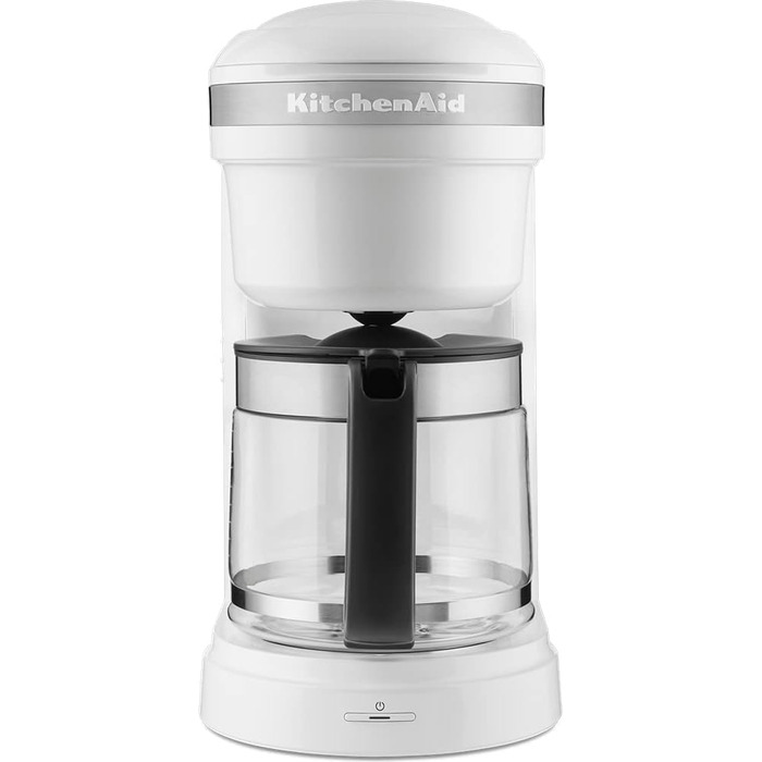 Кавоварка крапельна KitchenAid 5KCM1208EWH, біла, скляний глечик