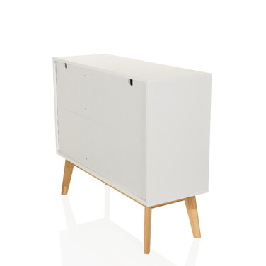 Сервант / комод TAROLO I 97x34x80 см 3 шухляди 2 двері білий hjh LIVING