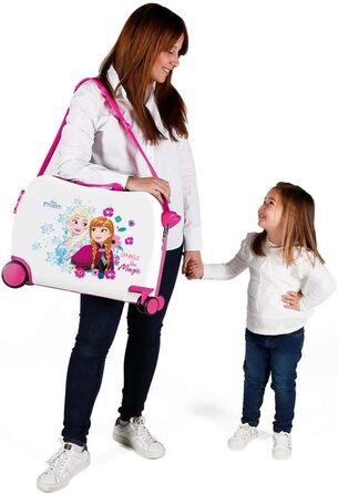 Дитяча валіза Disney Sparkle Like Magic, 55 см, рожева, багатоколірна