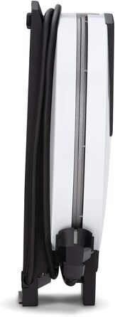 Вафельниця Cloer 1200 Вт для класичних вафель XXL, діаметр 19,5 см, сталева, біла, без сигналу