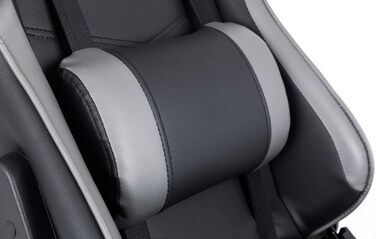 Ігрове крісло Julian Bowen Comet, чорне та сіре, ергономічне