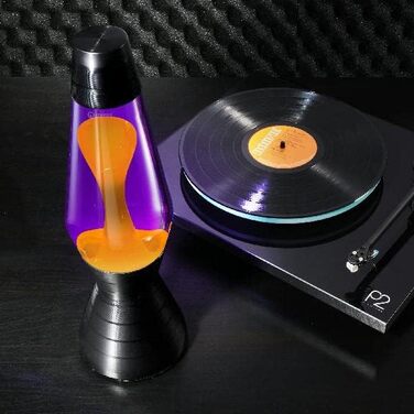Лава-лампа Mathmos Astro Vinyl (чорний/фіолетовий/помаранчевий) — оригінальний британський дизайн 1963 року, ручна робота