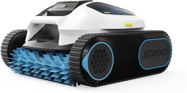 Робот-пилосос для басейну Spino E1 акумуляторний, для стін та дна, 210 хв бездротової роботи, продуктивність 21950 л/год, 5 режимів очищення, автопарковка, біло-червоний