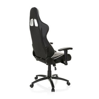 Ігрове крісло / Офісне крісло LEAGUE PRO Штучна шкіра Чорний / Білий HJH OFFICE