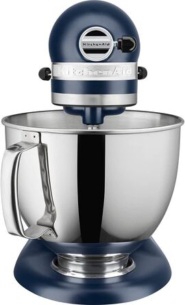 Кухонна машина KitchenAid Artisan — планетарний міксер з чашами з нержавіючої сталі 4.8 л (2 шт.), 5 аксесуарів, колір Ink Blue