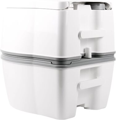 Переносний хімічний туалет Thetford Porta Potti 565 P Qube, біло-сірий, 448 x 388 x 450 мм